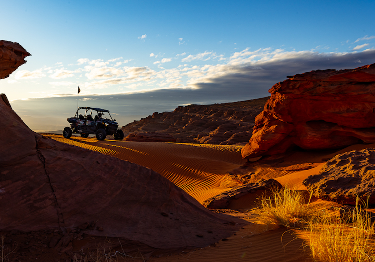 sunset utv tour